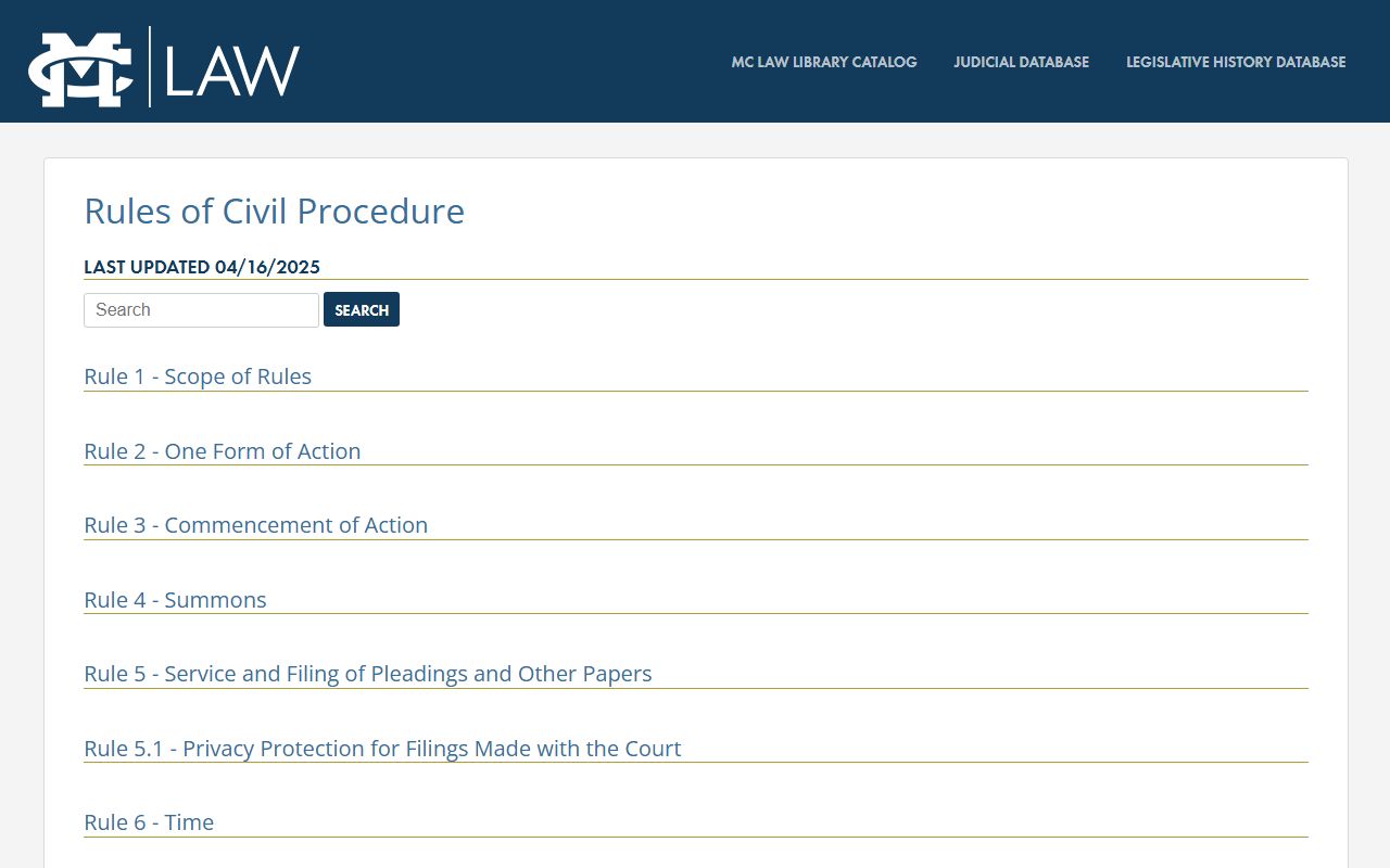 Mississippi Rules of Civil Procedure governing Sunflower County court records